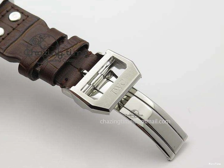 MIROTIME 0105 Reliable Big Pilot “Markus Buhler” IW5003 Turbine V6F Best Edition Blue Dial On Leather Strap A 7324